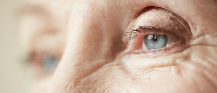 eyes of elderly woman