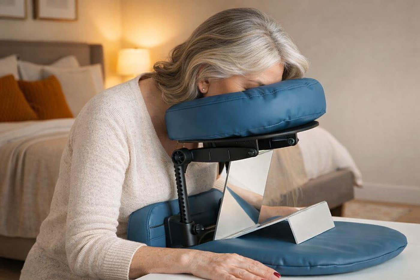 Face down healing from vitrectomy surgery to treat macular hole from Barnet Dulaney Perkins.