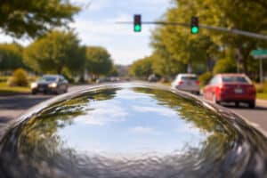 Gas bubble inserted into the eye is a common part of retinal surgery recovery at Barnet Dulaney Perkins.