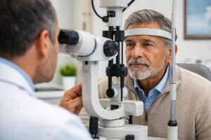 iridodonesis evaluation with slit lamp exam at Barnet Dulaney Perkins Eye Center