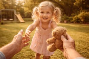 when should I get cataract surgery, POV grandparent playing with granddaughter with faded yellowed colors, Barnet Dulaney Perkins Eye Center